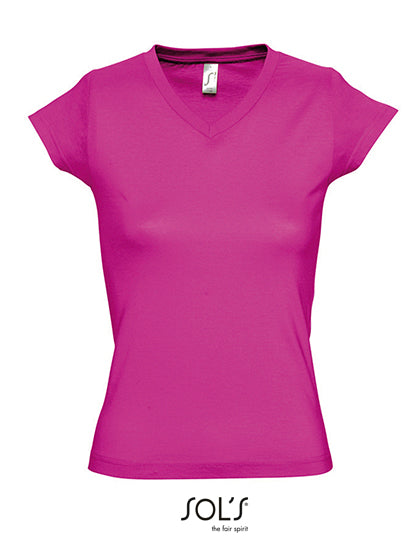 Women´s V-Neck-T-Shirt Moon L-Shop