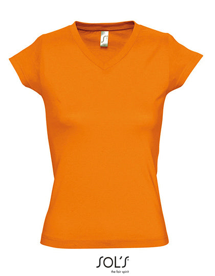 Women´s V-Neck-T-Shirt Moon L-Shop