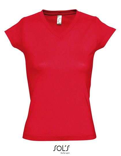 Women´s V-Neck-T-Shirt Moon L-Shop