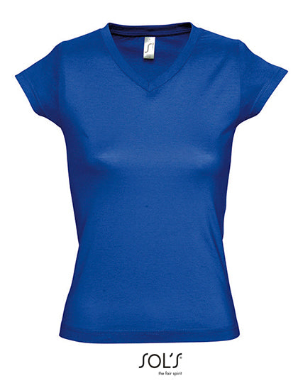 Women´s V-Neck-T-Shirt Moon L-Shop