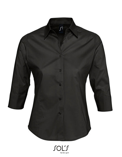 Women´s Stretch-3/4-Sleeve Blouse Effect L-Shop