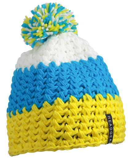 Crocheted Cap With Pompon L-Shop