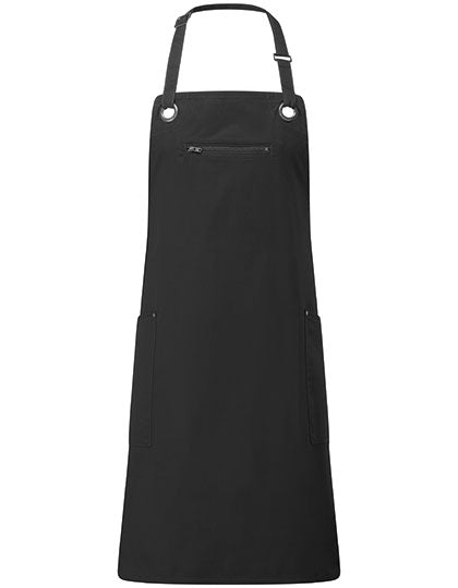'Barley' Contrast Stitch Bib Apron