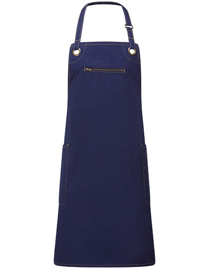 'Barley' Contrast Stitch Bib Apron