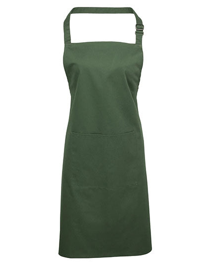 Colours Collection Bib Apron With Pocket
