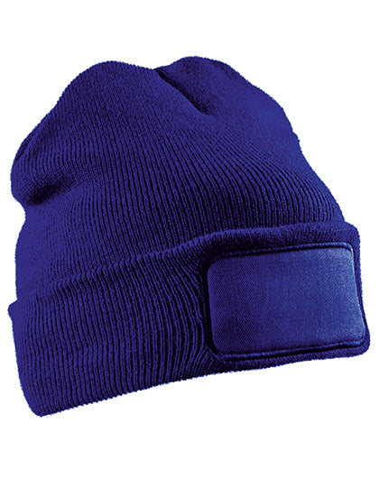 Recycled Double Knit Printers Beanie