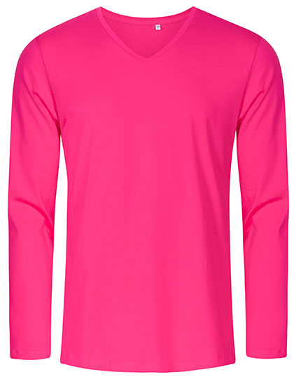 Men´s V-Neck T-Shirt Long Sleeve L-Shop