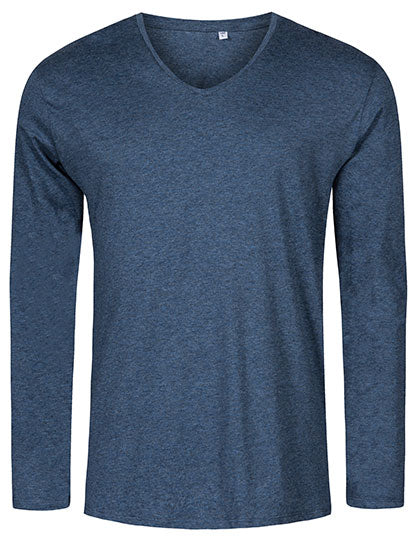 Men´s V-Neck T-Shirt Long Sleeve L-Shop