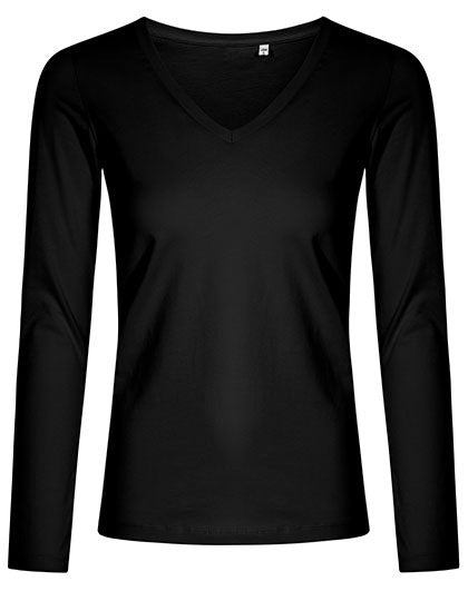 Women´s V-Neck T-Shirt Long Sleeve L-Shop