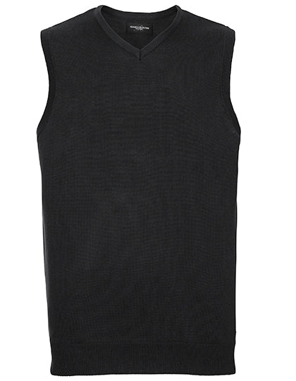 Men's V-Neck Sleeveless Knitted Pullover L-Shop