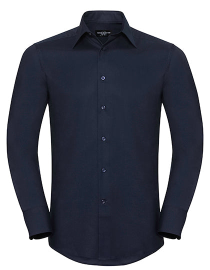 Men's Long Sleeve Tailored Oxford Shirt L-Shop