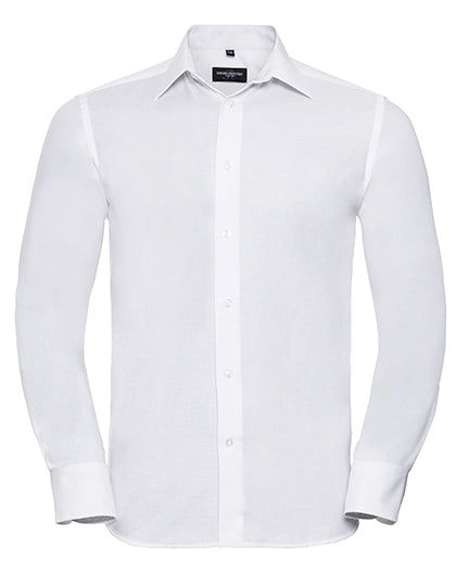 Men's Long Sleeve Tailored Oxford Shirt L-Shop