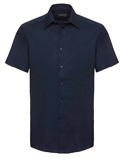 Men's Short Sleeve Tailored Oxford Shirt L-Shop