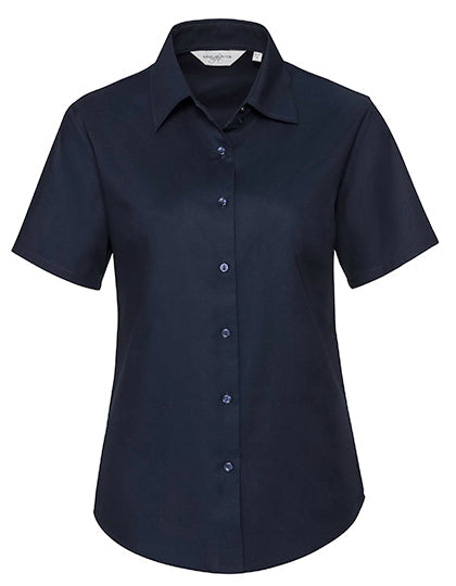 Ladies' Short Sleeve Tailored Oxford Shirt L-Shop
