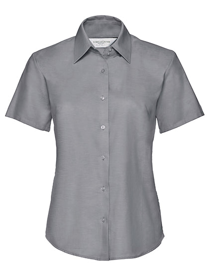 Ladies' Short Sleeve Tailored Oxford Shirt L-Shop