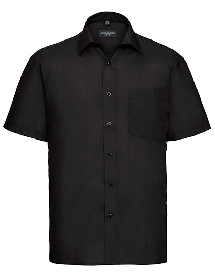 Men's Short Sleeve Classic Polycotton Poplin Shirt L-Shop