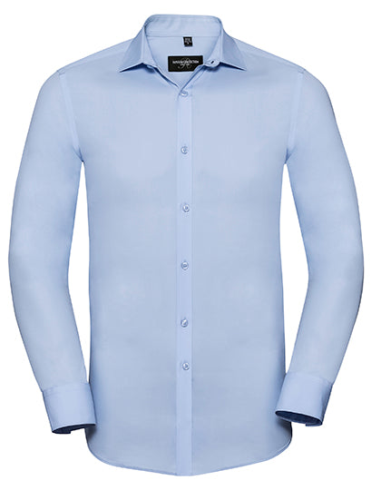 Men's Long Sleeve Fitted Ultimate Stretch Shirt L-Shop