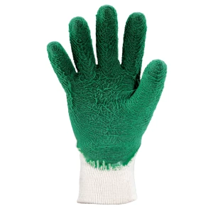 EUROSTRONG 3810 Green latex crinkle gloves, sup qlty, S.