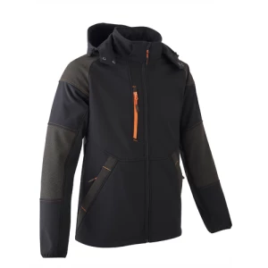 YUKI II Softshell Jacket Black/Pumpkin