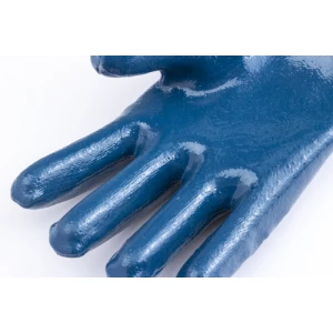 EUROSTRONG 9620 blue full dble nit gloves, safety cuff, S.