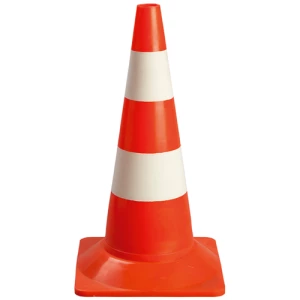 High visibility plastic cone