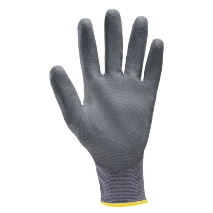 EUROLITE P500 gloves, grey polyamide, grey PU palm, S.