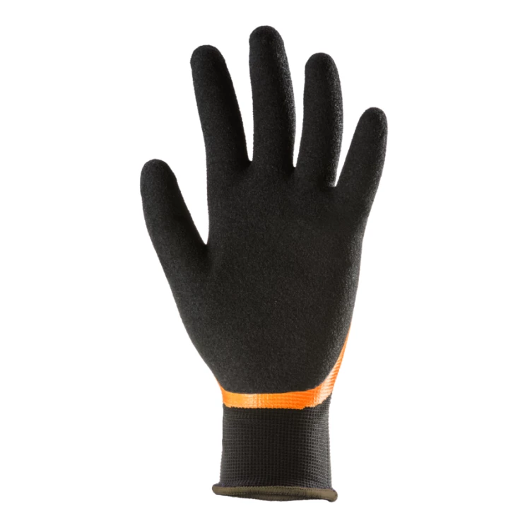 EUROLITE SL555N gloves, orange blck double nit, S.