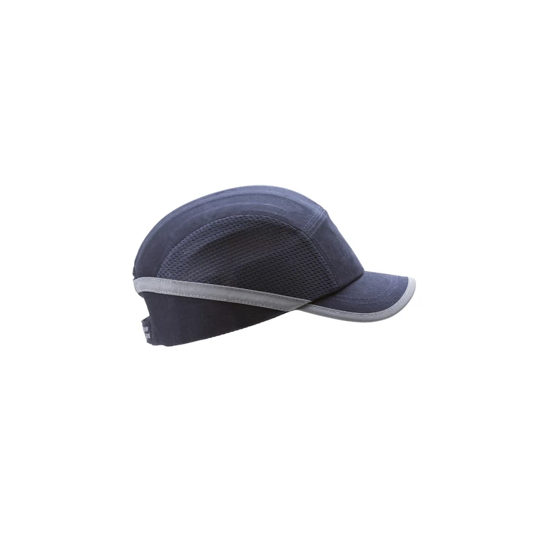 NAVY SHOCKPROOF CAP VENTED COTTON/MESH MEDIUM PEAK 5CM