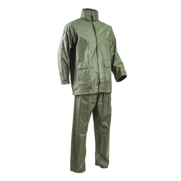 Rainwear PU/PVC green