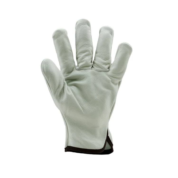 EUROSTRONG 2210 beige sup cow grain leather gloves, S.