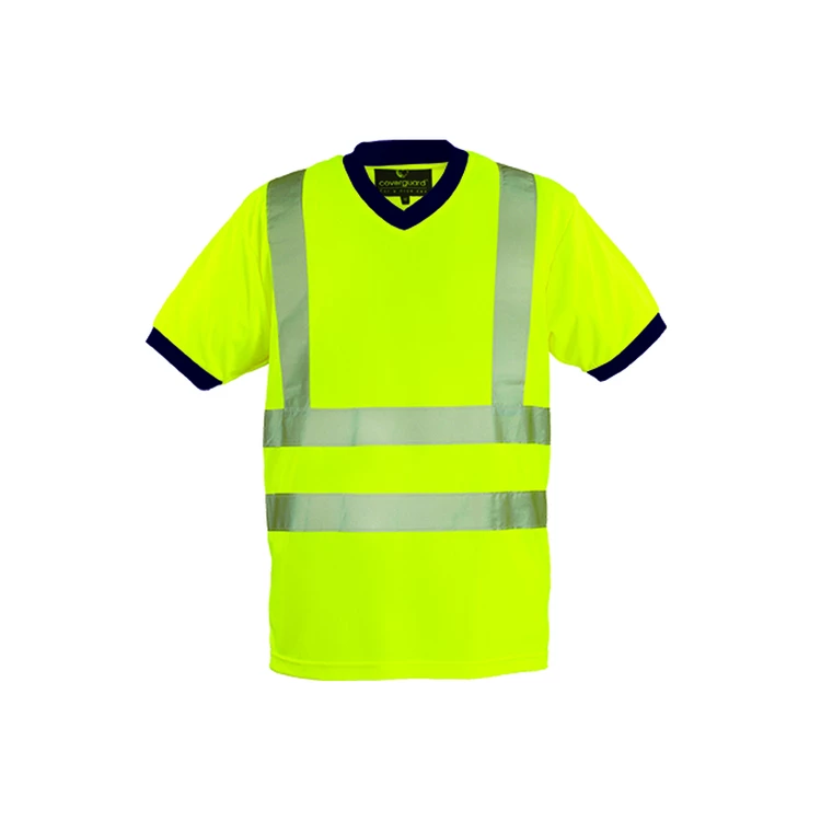 T-SHIRT YARD Yellow V Collar