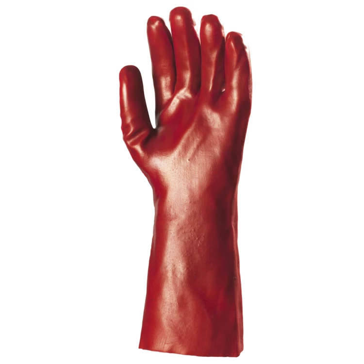 EUROSTRONG 3620 Red PVC gloves, seamless support, 36cm, S.