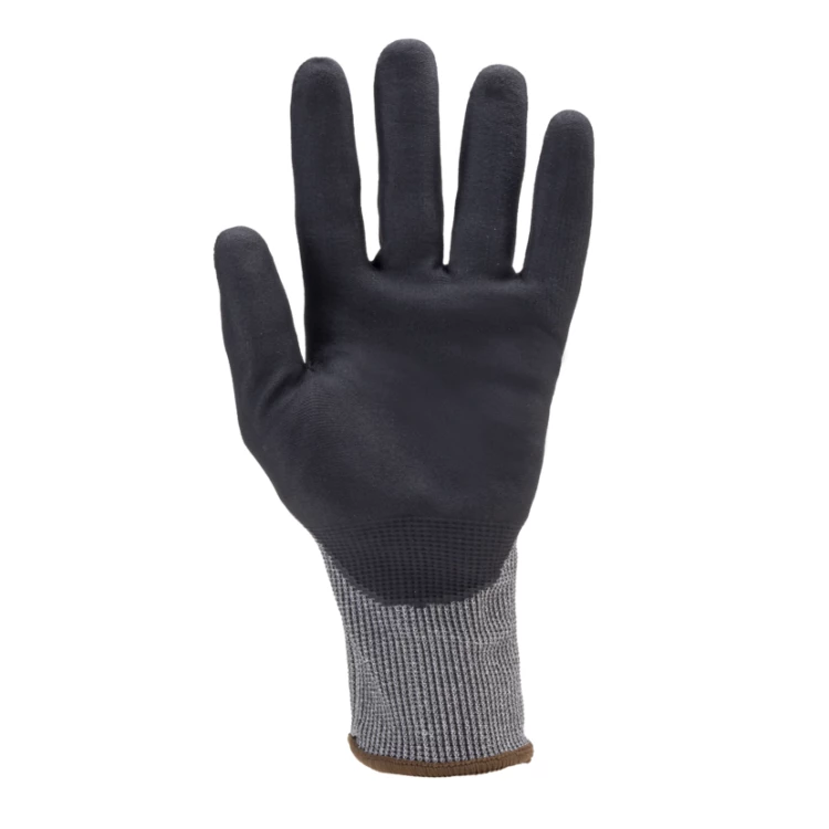 EUROCUT N303 CUT C gloves, grey blck nit micro foam, S.