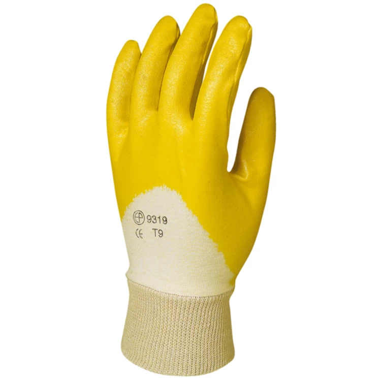 EUROSTRONG 9320 Yellow nitrile gloves, standard qlty, S.