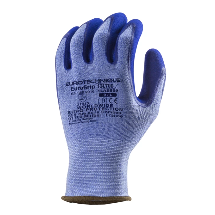 EUROLITE 13L700 gloves, double blue latex, *CAR*, S.