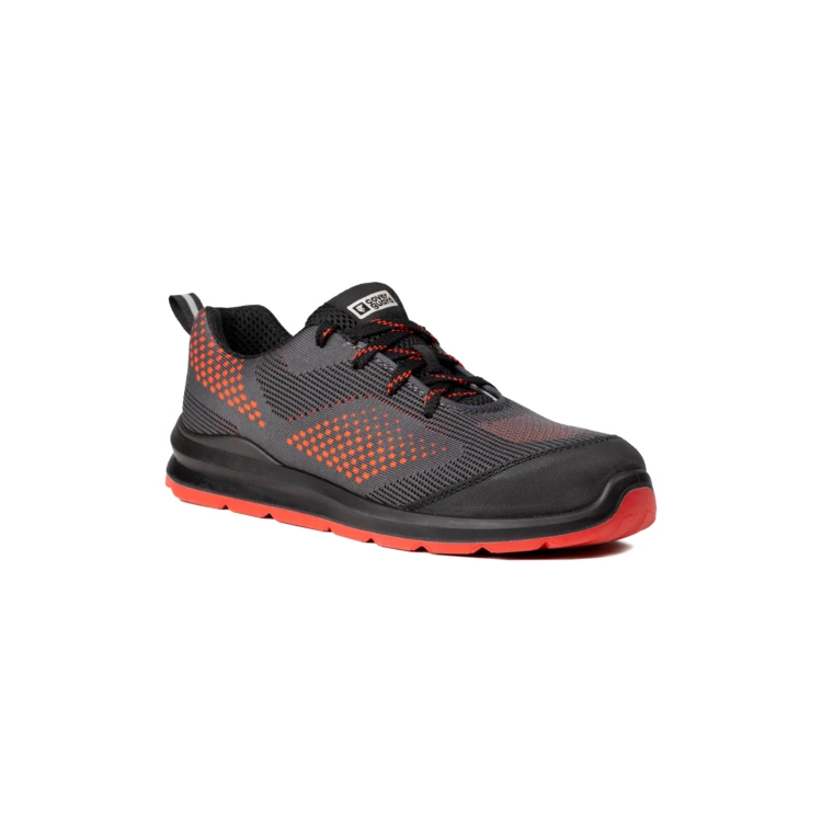 MILERITE SAFETY SHOES LOW GREY RED BLACK