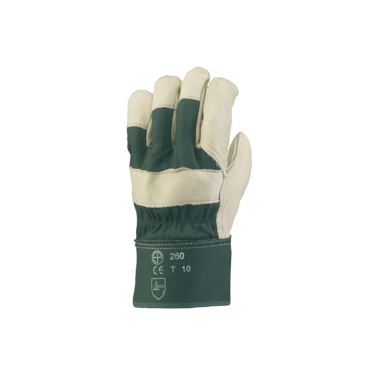 EUROSTRONG 260 cow grain gloves, back cuff fabric, S.