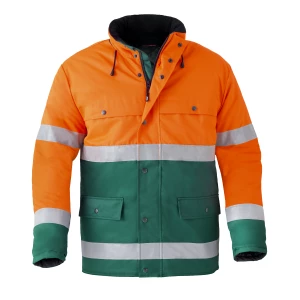 Parka\u0020HAVEP\u00AE\u0020High\u0020Visibility\u0020ISO20471\u002D2 - bottle green/high vis orange