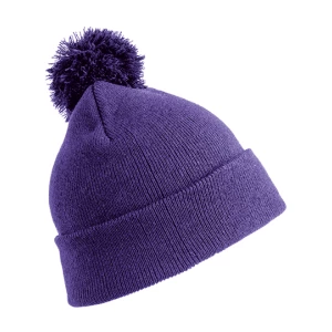 Junior\u0020Pom\u0020Pom\u0020Beanie - Purple