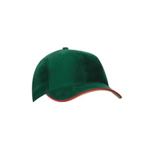 6\u0020Panel\u0020Double\u0020Sandwich\u0020Cap - Dark Green