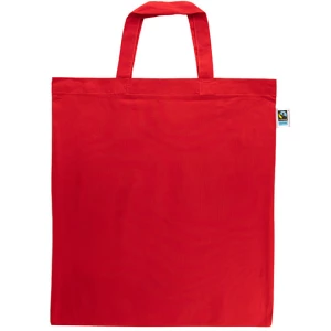 Fairtrade\u0020Cotton\u0020Bag\u0020Short\u0020Handles - Red (ca. Pantone 200C)