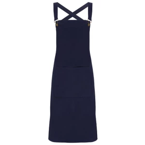 Cross\u0020Back\u0020Barista\u0020Bib\u0020Apron - Navy (ca. Pantone 2766C)