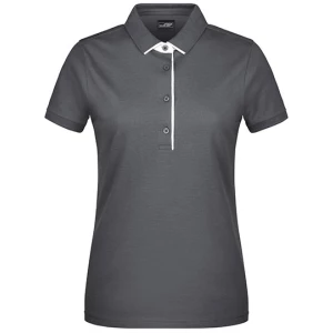 Ladies\u0027\u0020Polo\u0020Single\u0020Stripe - Graphite (Solid)