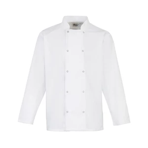 Chef\u0027s\u0020Long\u0020Sleeve\u0020Stud\u0020Jacket - White