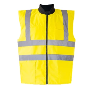 Hi\u002DVis\u0020Reversible\u0020Safety\u0020Bodywarmer\u0020Ural\u00202\u002Din\u002D1 - Signal Yellow