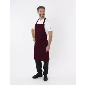 Bib\u0020Apron\u0020with\u0020Adjustable\u0020Halter - Claret