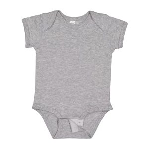 Infant\u0020Fine\u0020Jersey\u0020Short\u0020Sleeve\u0020Bodysuit - Heather Grey