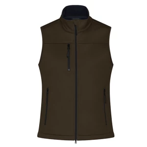 Ladies\u0027\u0020Softshell\u0020Vest - Brown