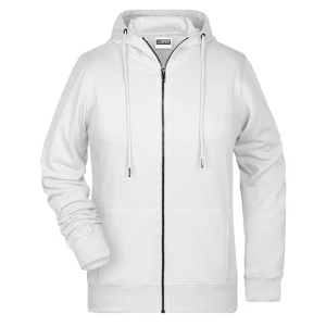 Ladies\u0027\u0020Zip\u002DHoody - White