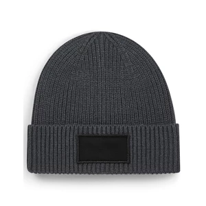 Fashion\u0020Patch\u0020Beanie - Graphite Grey